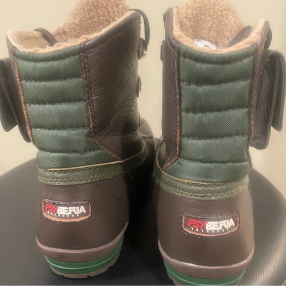 PsyBeria Dry goods Men's Boots Size 7 Green Brown Stash Pocket - Picture 6 of 10